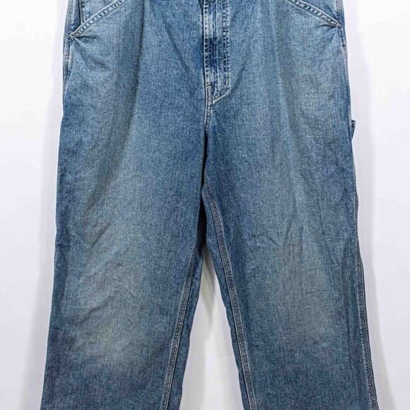 GAP Workwear Carpenter Jeans 38 x 27 Y2K VTG Streetwear Skate Hemmed - Picture 4 of 11